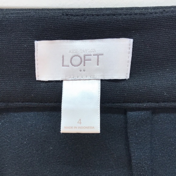 Ann Taylor LOFT Faux Leather Black Mini Skirt Size 4 - Picture 7 of 12